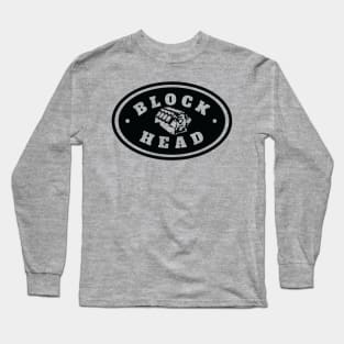 Block Head Plays with Blocks Long Sleeve T-Shirt